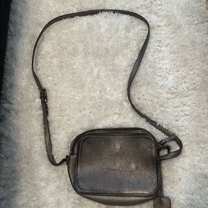 Tory Burch silver crossbody bag